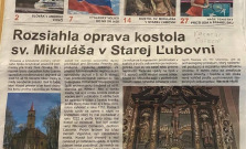 O kostole v Starej Ľubovni písali noviny v Amerike. Teraz v ňom sprístupňujú krypty a fresky