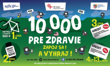 Východniari urobili v rámci súťaže 10 000 PRE ZDRAVIE vyše 10 miliónov krokov