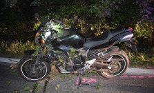 Pri obci Nižná Polianka havaroval motocyklista