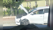 Zdemolované auto pri Košiciach