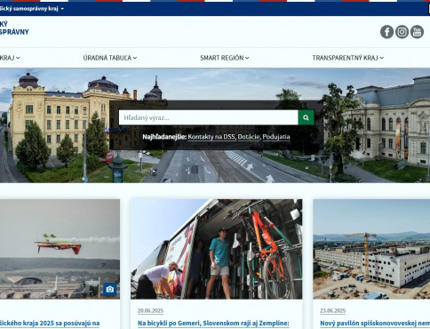 Košický kraj spustil svoj nový internetový portál