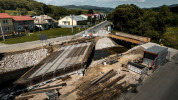 V Holumnici napreduje výstavba nového mosta za 429-tisíc eur