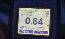 Opitý vodič zastavený v Borši: ohrozil seba aj štyroch spolujazdcov