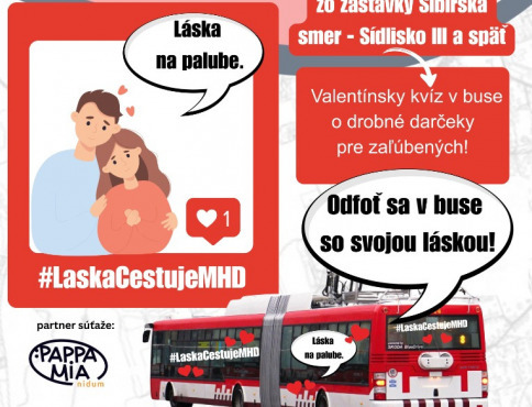 DPMP po prvýkrát vypraví na cesty Valentínsky bus