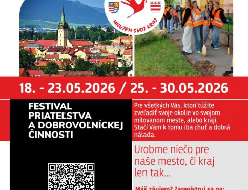 Dobrovoľníctvo opäť spojí mesto Prešov a kraj