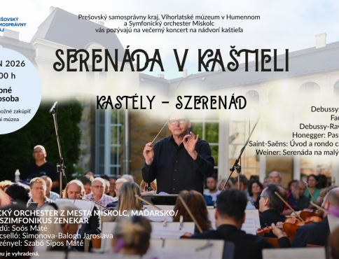 Pozvánka na Serenádu v kaštieli vo Vihorlatskom múzeu v Humennom