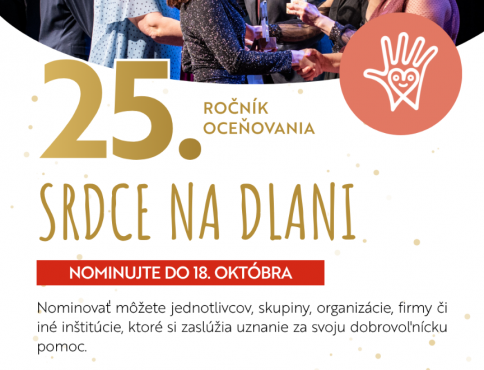 25. ročník Srdca na dlani hľadá dobrovoľnícke príbehy